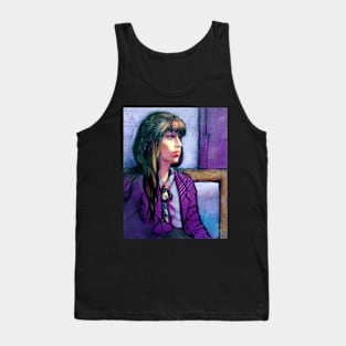 Portrait of Kathleen ~ oil Tank Top